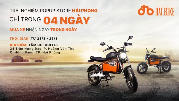 CHỈ TRONG 4 NGÀY (23/3-26/3): LÁI THỬ MIỄN PHÍ, MUA XE CÓ NGAY TẠI CỬA HÀNG POPUP HẢI PHÒNG