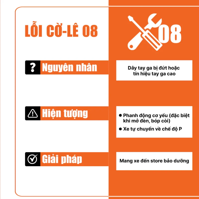 Lỗi cờ-lê 08 – Lỗi tay ga