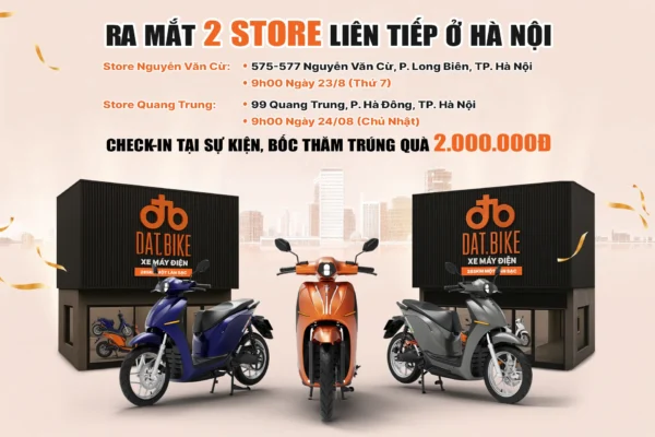 Dat Bike tăng tốc mở rộng tại Hà Nội với 2 store mới chỉ trong 1 tuần