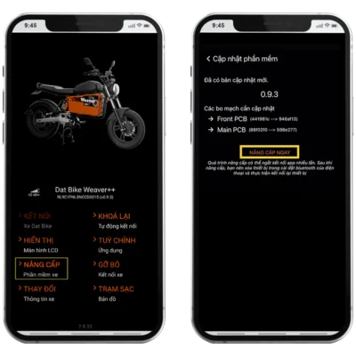 HƯỚNG DẪN VỀ CẬP NHẬT FIRMWARE VÀ APP DAT BIKE