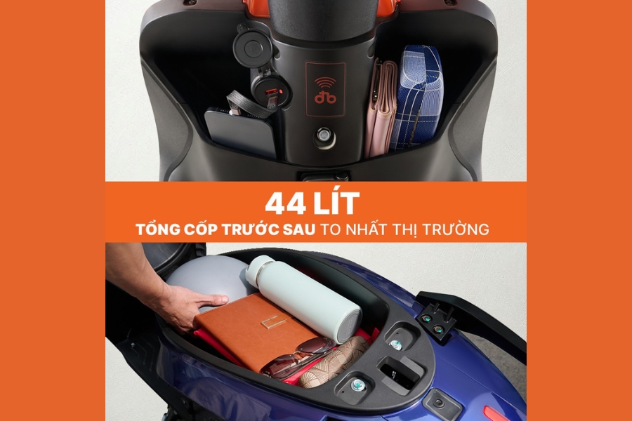 Dat Bike Quantum S2 có cốp xe to đến 44 lít